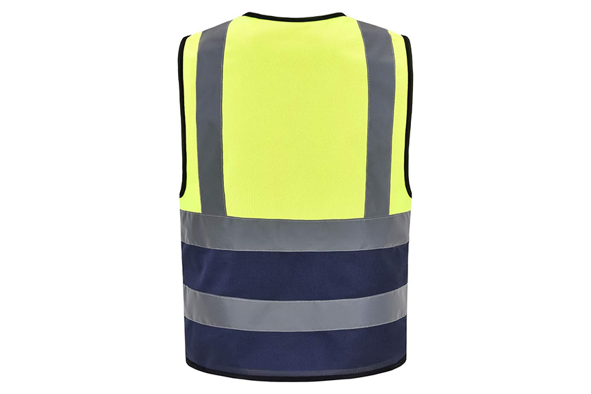 HIGH-VISIBILITY | BASIC VEST | Lemon & Black 1inch Reflective tape